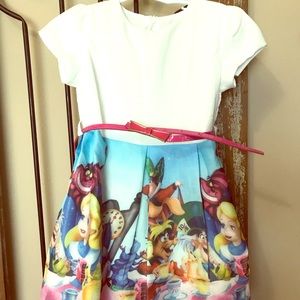 Alice in Wonderland & shoes. Size 4 dress/Shoes 8